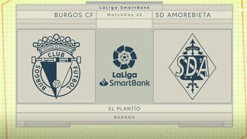 Resumen y goles del Burgos vs. Amorebieta de la Liga Smartbank