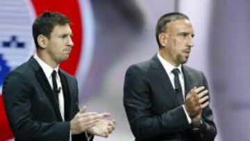 Premio UEFA: 36 votos a Ribéry, 14 a Messi y solo 3 a Cristiano
