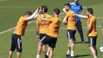 Entrenamiento del Real Madrid.