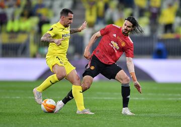 Paco Alcácer y Edinson Cavani.