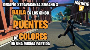 Desafío de Fortnite: ¿dónde están los puentes de colores para bailar?
