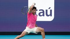 El tenista español Carlos Alcaraz en el Miami Open.