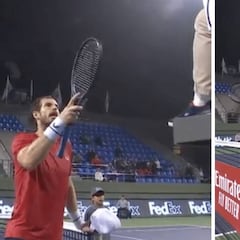 Bronca tremenda Murray-Fognini y la gente pide la descalifiación del italiano