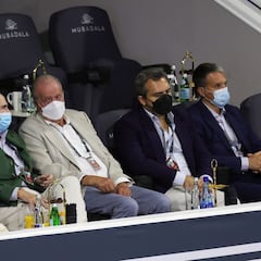 El rey emérito Juan Carlos I, en la grada del Nadal-Murray