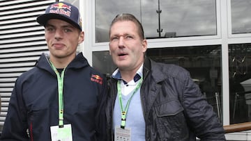 Max Verstappen y su padre, Jos Verstappen.