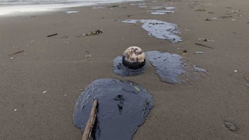 Playas del sur de Veracruz están gravemente afectadas por un nuevo derrame de hidrocarburo que ya afecta al turismo y la actividad pesquera.