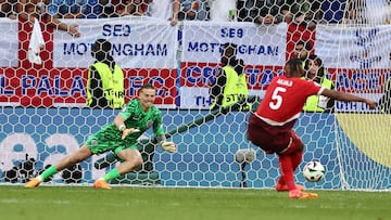 The Everton and England stopper was the hero in the shoot-out against Switzerland, saving the opening penalty to allow England to head into the semi-finals.