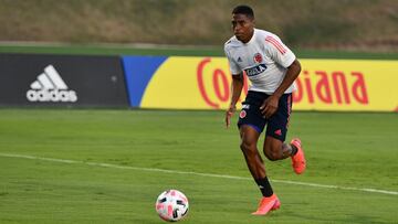 Emerson entrenando con la Selección Colombia