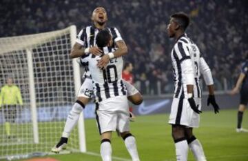 Arturo Vidal aportó con una asistencia en empate de Juventus ante Inter y fue reemplazado en la segunda etapa. 