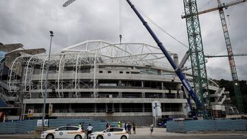 Las obras de remodelaci&oacute;n y de ampliaci&oacute;n de aforo de Anoeta est&aacute;n en plena ejecuci&oacute;n.