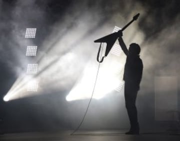 Lenny Kravitz en la ceremonia de inauguración.