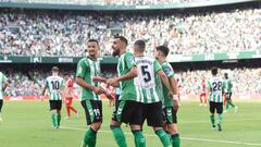 Borja Iglesias celebra un gol.