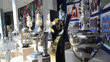 Los trofeos obtenidos por el club de fútbol Pachuca se exhiben en su Universidad del Fútbol y Ciencias del Deporte (UFD) en Pachuca.