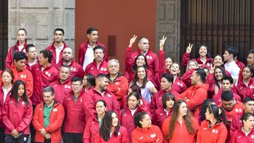 General View during the Flag Ceremony of the Delegation of Mexico, prior to the start of the Central American and Caribbean Games San Salvador 2023, at the Palacio Nacional, on June 15, 2023.
<br><br>
Vista General durante la Ceremonia Abanderamiento de la Delegacion de Mexico, previo al inicio de los Juegos Centroamericanos y del Caribe San Salvador 2023, en el Palacio Nacional, el 15 de Junio de 2023.