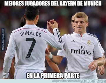 Los memes más cómicos del Real Madrid - Bayern Múnich