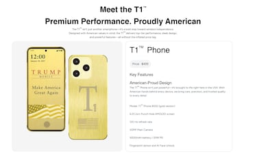 El teléfono de Donald Trump ya no se anuncia como fabricado en América: “Con los valores americanos en mente”