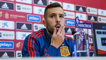 Rueda de prensa de Jordi Alba: "No me arrepiento de nada"