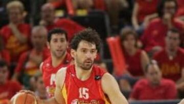 <b>AMBICIOSO.</b> Jorge Garbajosa, nuevo jugador de los Toronto Raptors, confia en las posibilidades de España.