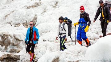 Rescate al monta&ntilde;ero italiano por parte de la expedici&oacute;n vasca