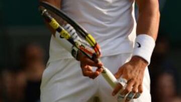 Rafa Nadal, durante su duelo con Brown.