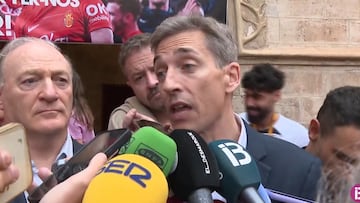 Alfonso Díaz, CEO de negocio del RCD Mallorca, en la recepción oficial del Govern Balear a los subcampeones de Copa.