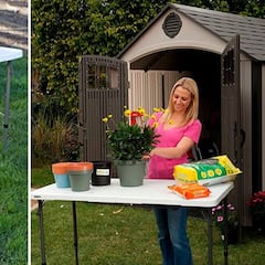 Esta mesa plegable y ajustable en cuatro alturas suma 2.000 valoraciones en Amazon