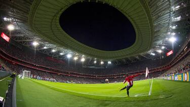 Partido del Athletic femenino en San Mamés.