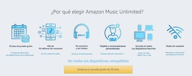Music Unlimited, el 'Spotify' de Amazon, llega a España