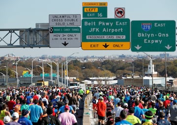 Vista general de los participantes del Maratón de Nueva York. 