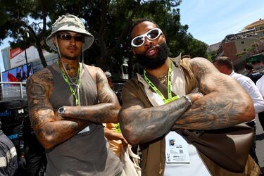 Kyle Kuzma y Odell Beckham Jr.