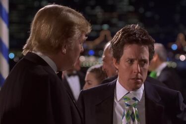 El actual presidente de los Estados Unidos aparece como él mismo, compartiendo una breve escena sarcástica con George Wade (Hugh Grant) 