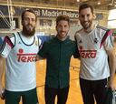 Sergio Ramos hizo una visita a sus 'compañeros' del baloncesto