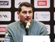 MEX8379. PACHUCA (MÉXICO), 11/11/2025.- El exfutbolista español, Iker Casillas, habla en una rueda de prensa previo a su ingreso al Salón de la Fama del fútbol nacional e internacional este martes, en Pachuca (México). EFE/ David Martínez Pelcastre