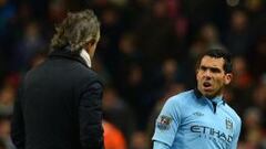 T&eacute;vez entr&oacute; en conflicto con Mancini en Manchester City. Despu&eacute;s se fue a Juventus.