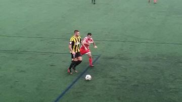 Imagen del partido entre la UD Atios y el Ribadumia