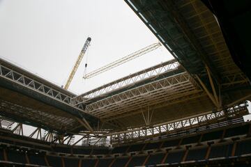 Así avanzan las obras del Bernabéu por dentro y por fuera