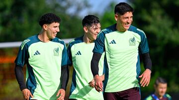 Jorge Sanchez, Gerardo Arteaga, Edson Alvarez during Training Session Mexico team ahead of the CONMEBOL Copa America USA 2024 group B stage match against Jamaica at Houston Sports Park, on June 21, 2024 in Houston Texas, United States.