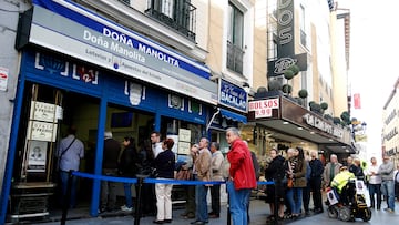 Do?a Manolita: horarios, direcci¨®n y c¨®mo comprar online Loter¨ªa de Navidad 2022 en Madrid