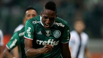 Yerry Mina, goleador: ahora marca con Palmeiras en Brasil