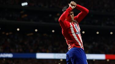 Morata, en el derbi.