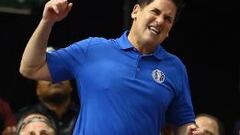 Mark Cuban, durante el Mavs-Bulls de esta madrugada.