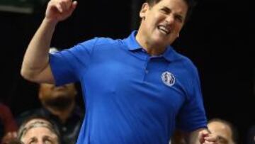 Mark Cuban, durante el Mavs-Bulls de esta madrugada.