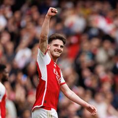 Declan Rice, el mago en el mediocampo del Arsenal que supera a Rodri en Premier League