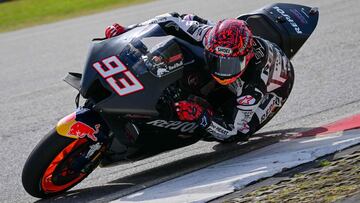 Marc M&aacute;rquez en el test de Sepang.