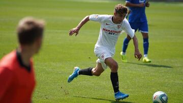 Pozo, en un amistoso.