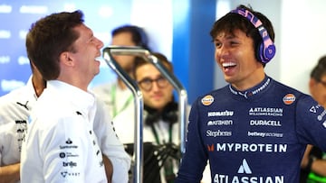 James Vowles, jefe de equipo de Wiliams, junto a Alexander Albon