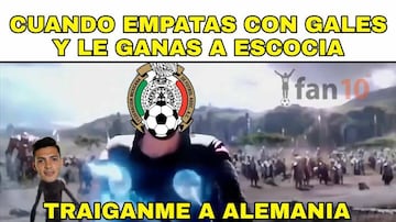 Los mejores memes de la victoria de México sobre Escocia