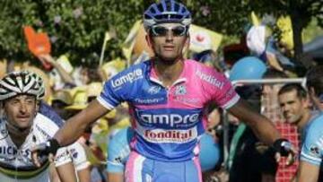 <b>VICTORIA ITALIANA.</b> Bennati superó a sus compatriotas Bettini y Petacchi en la línea de meta