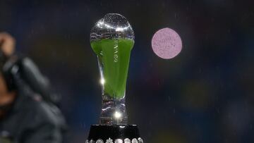     Trophy of Champion during the final second leg match between America and Cruz Azul as part of the Torneo Clausura 2024 Liga BBVA MX at Azteca Stadium on May 26, 2024 in Mexico City, Mexico.