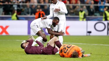 11/10/22 PARTIDO FASE GRUPOS CHAMPIONS LEAGUE
SHAKHTAR DONETSK - REAL MADRID
ALEGRIA GOLPE LESION GOL 1-1 RUDIGER